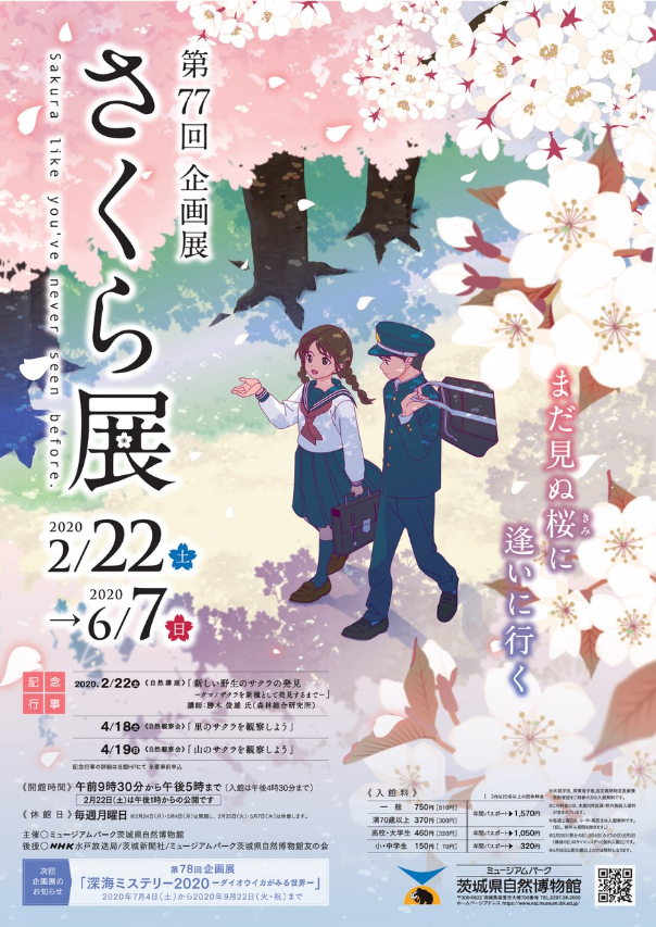 ミュージアムパーク茨城県自然博物館様　さくら展ポスター